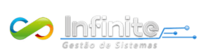 Logotipo Infinite Gestão de Sistemas: Design moderno e estilizado representando a marca de soluções tecnológicas e gestão de sistemas.