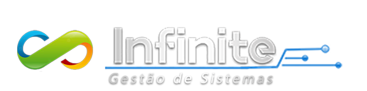 Logotipo Infinite Gestão de Sistemas: Design moderno e estilizado representando a marca de soluções tecnológicas e gestão de sistemas.